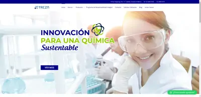 Screenshot of Química Treza, S.A. de C.V.