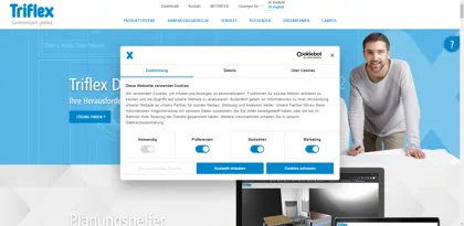 Screenshot of Triflex GmbH & Co. KG