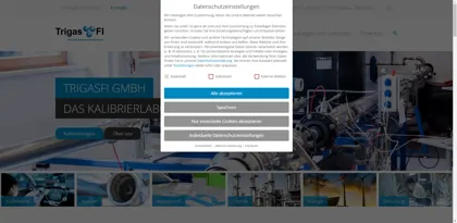 Screenshot of TrigasFI GmbH