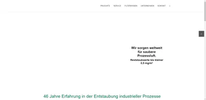 Screenshot of ts-systemfilter gmbh