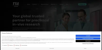 Screenshot of TSE Systems GmbH