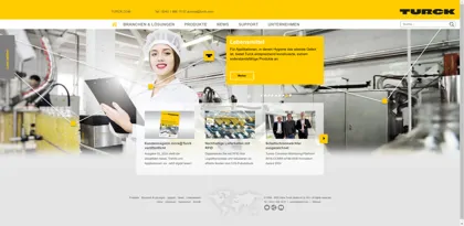 Screenshot of Turck GmbH