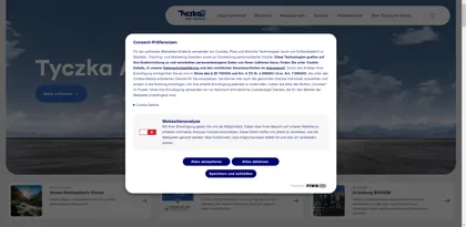 Screenshot of Tyczka Industrie-Gase GmbH