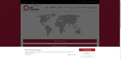 Screenshot of UD CHEMIE GmbH