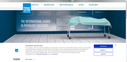 Screenshot of UFSK International GmbH