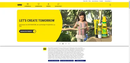 Screenshot of UHU GmbH & Co. KG