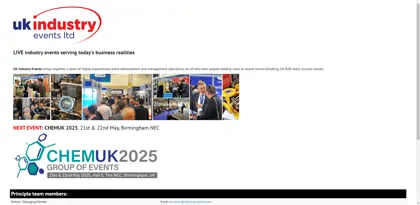 Screenshot of UK Industry Events Ltd