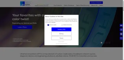 Screenshot of UltraFast Innovations GmbH