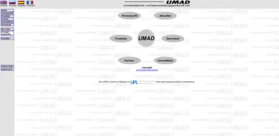 Screenshot of UMAD Umweltmeßtechnik und Datenverarbeitungs Ges.mbH