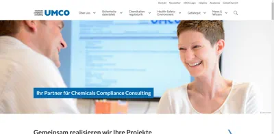 Screenshot of UMCO GmbH