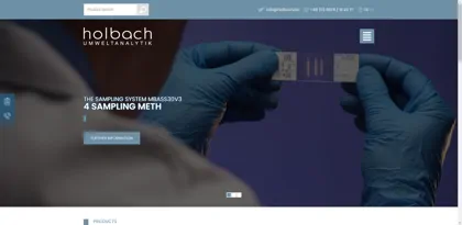 Screenshot of Umweltanalytik Holbach GmbH
