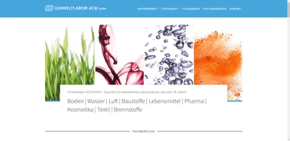Screenshot of Umweltlabor ACB GmbH