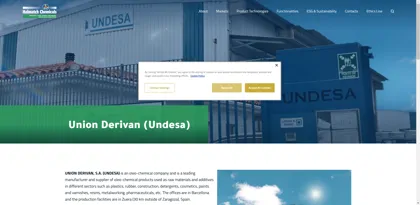 Screenshot of UNDESA - Union Derivan, SA