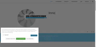 Screenshot of Uni - Fördertechnik GmbH