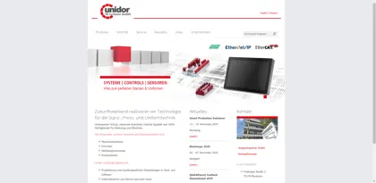 Screenshot of UNiDOR Industrieelektronik GmbH