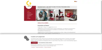 Screenshot of UNIGRIND GmbH & Co.KG