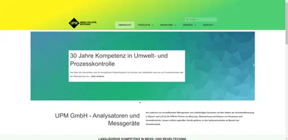 Screenshot of Umwelt-Pollution Messtechnik Gmbh