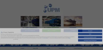 Screenshot of UPM Handelsgesellschaft mbH