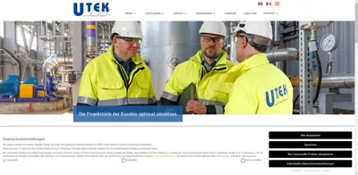 Screenshot of Ingenieurbüro UTEK GmbH