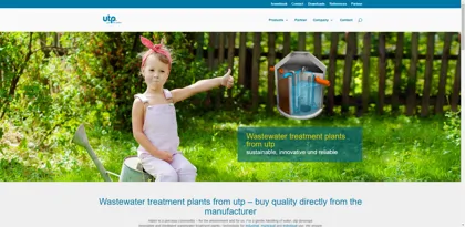 Screenshot of utp umwelttechnik pöhnl GmbH