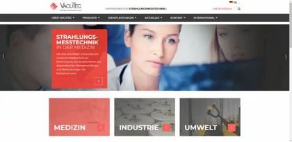 Screenshot of VacuTec Meßtechnik GmbH