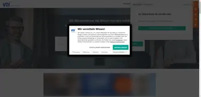 Screenshot of VDI-Wissensforum GmbH