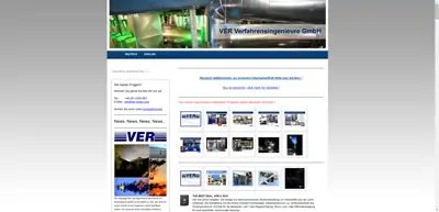 Screenshot of VER Verfahrensingenieure GmbH