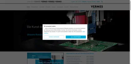 Screenshot of VERMES Technik GmbH & Co. KG