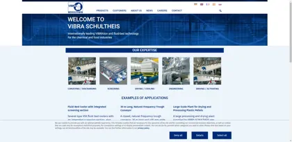 Screenshot of VIBRA Maschinenfabrik Schultheis GmbH & Co.