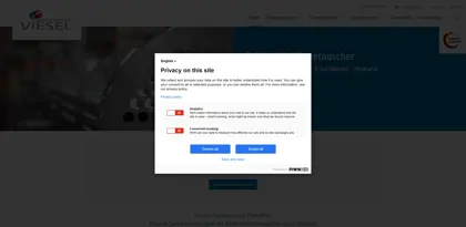 Screenshot of Viesel Apparatebau GmbH