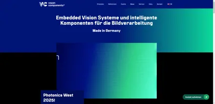 Screenshot of Vision Components GmbH