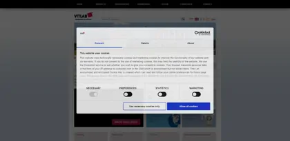 Screenshot of VITLAB GmbH