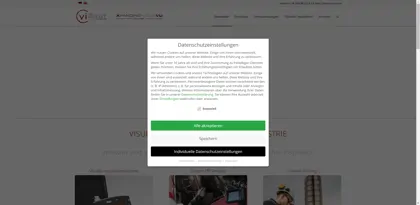 Screenshot of viZaar industrial imaging AG