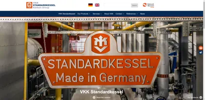 Screenshot of VKK Standardkessel Köthen GmbH