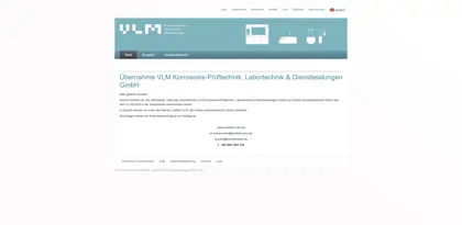 Screenshot of VLM GmbH