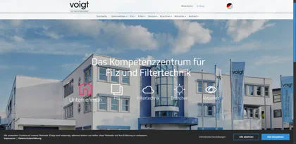 Screenshot of Voigt GmbH