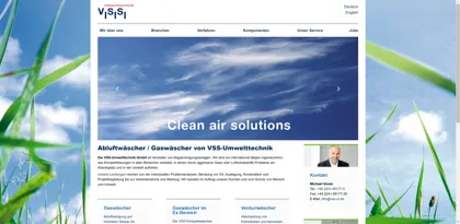 Screenshot of VSS-UMWELTTECHNIK GmbH