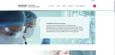 Screenshot of FUJIFILM Wako Chemicals Europe GmbH