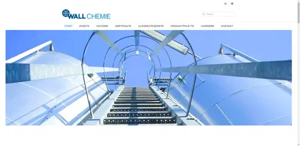 Screenshot of WALL CHEMIE GmbH