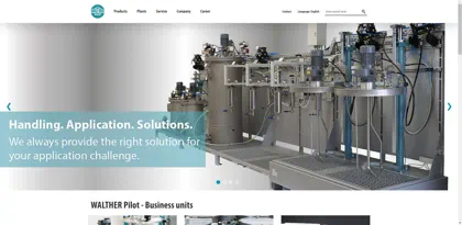 Screenshot of Walther Spritz- und  Lackiersysteme GmbH