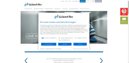 Screenshot of WashTec AG