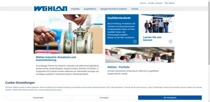 Screenshot of Armaturen und Automatisierungs GmbH Fritz Wehlan
