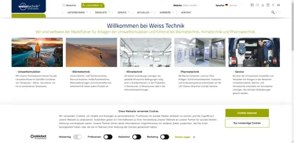 Screenshot of Weiss Umwelttechnik GmbH