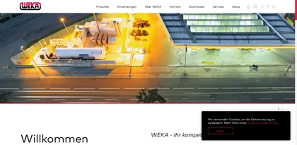 Screenshot of WEKA AG