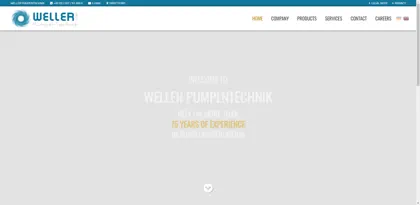 Screenshot of Weller Pumpen GmbH