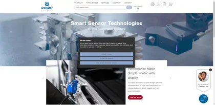 Screenshot of wenglor sensoric gmbh