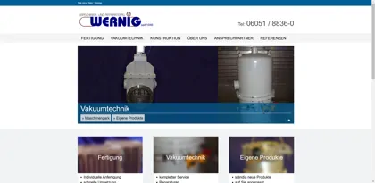 Screenshot of Wernig Maschinen-und Apparatebau GmbH & Co. KG