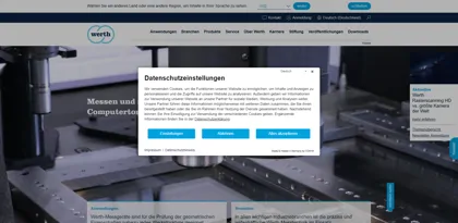 Screenshot of Werth Messtechnik GmbH