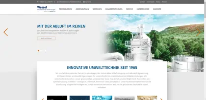 Screenshot of Wessel-Umwelttechnik GmbH