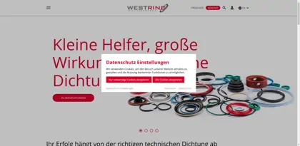 Screenshot of H. Grassmann Dichtungstechnik GmbH Westring